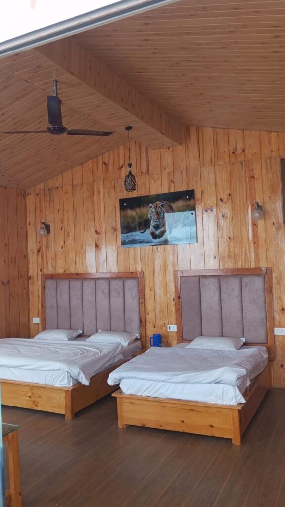 Luxury hillside resort rooms at Mount Vista Resort surrounded by scenic mountains